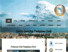 Tablet Screenshot of pomiglianoprotezionecivile.com